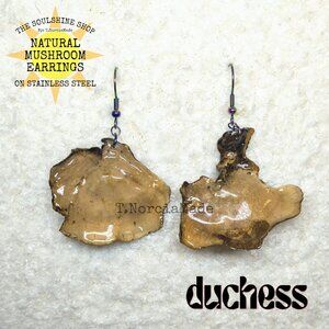 Duchess Natural Mushroom Earrings